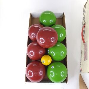 Vintage Sportcraft Bocce Ball Set 8 Balls 1 Pallino Made In Italy In Box